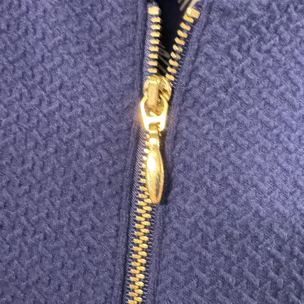 Chicos size 3 blue blazer with silver zipper - Picture 2 of 3